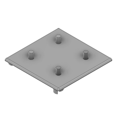 60-030-0 MODULAR SOLUTIONS POLYAMIDE END CAP<br>90MM X 90MM, GRAY